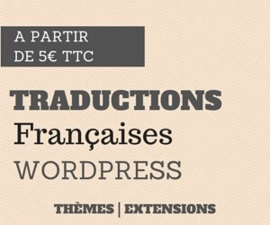 WP Traduction est un service de traduction en français de thèmes et d'extension WordPress.